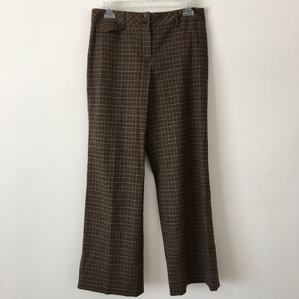 Ann Taylor Loft Petites Sz 8 Brown Trousers Pants
